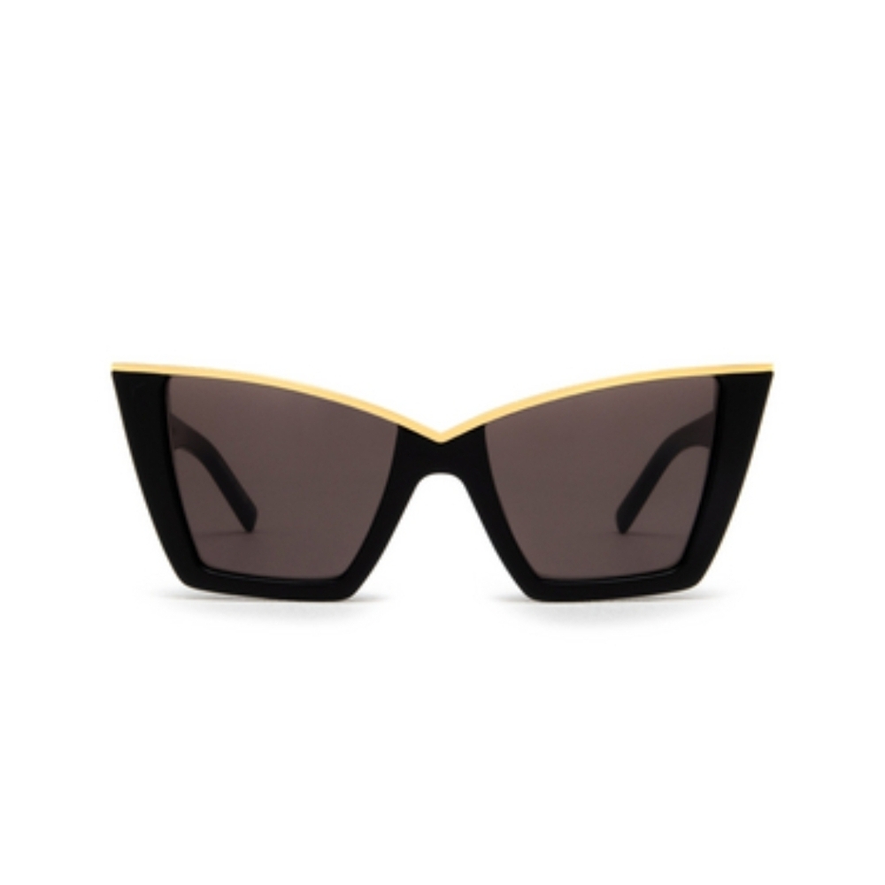 Yves Saint Laurent Black and Gold Sunglasses
